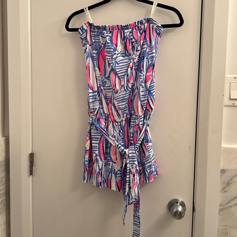 Lilly Pulitzer strapless romper new with tags, never worn
